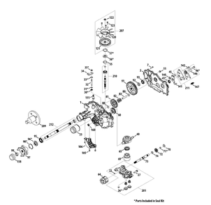 Transmission Rh 918-05005a Diagram and Parts List for Z-FORCES54 (17AI5GHC-17AI5GHC010)(2013) Cub Cadet Lawn Tractor